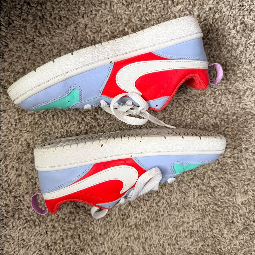 Nike Kids Low-Top Sneakers - White Red Light Blue Mint Purple